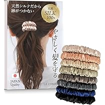 髪を結ぶゴム Amazon.co.jp: 【髪も喜ぶ シルク 100％ 】 ヘアゴム あとがつかない